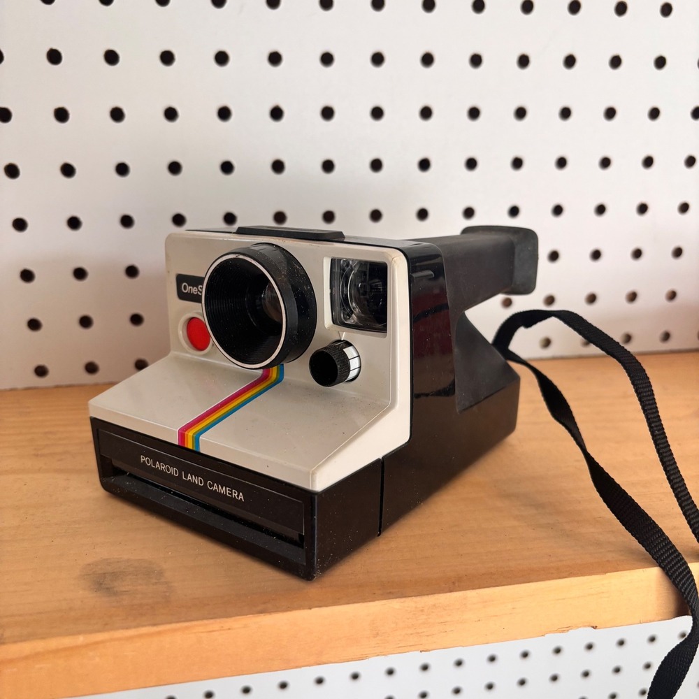 Polaroid OneStep Land Camera Vintage Rainbow Stripe Instant Film Camera SX-70